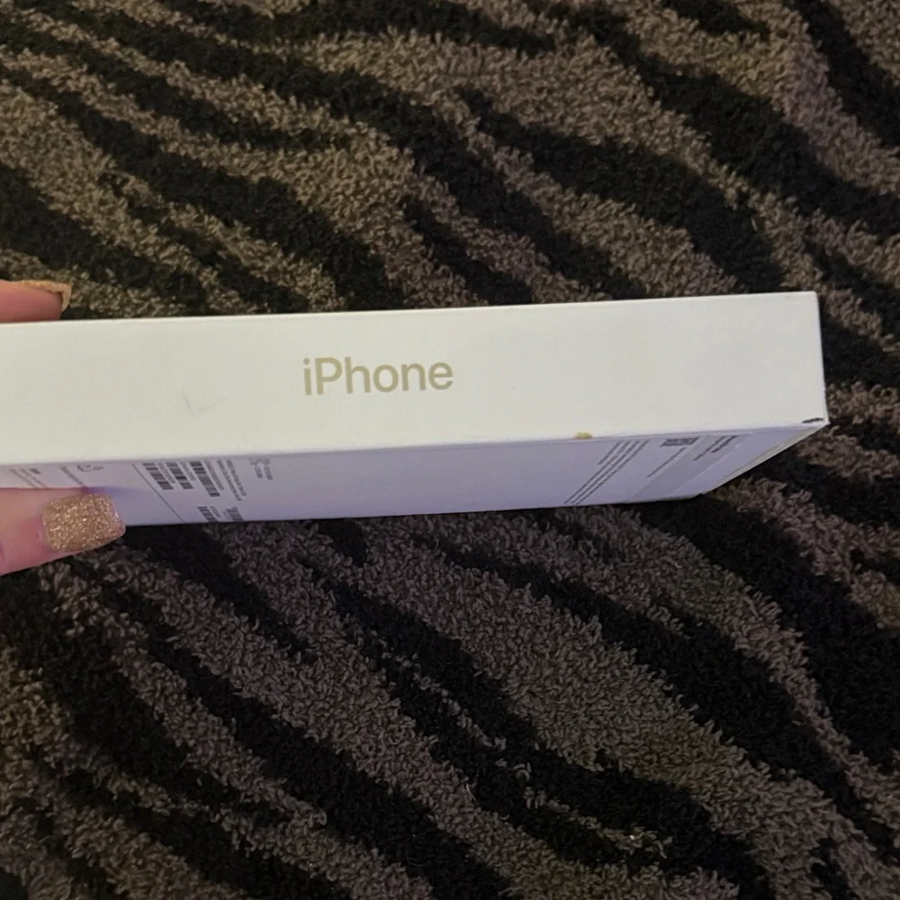 Apple Smartphone BOX with Black and Gold Design